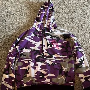 Anti social social club purple hoodie